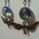 Iridescent Dragonfly Earrings