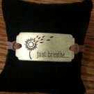 Bronze Just Breathe Bracelet