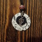 Big Notes Washer Necklace