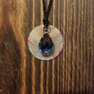 Blue Jewel Washer Necklace
