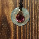 Fuchsia Jewel Washer Necklace