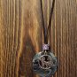 Midnight Wolf Washer Necklace