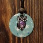 Starry Owl Washer Necklace