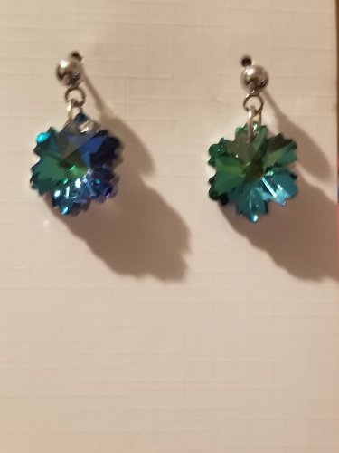 Green Starburst Studs