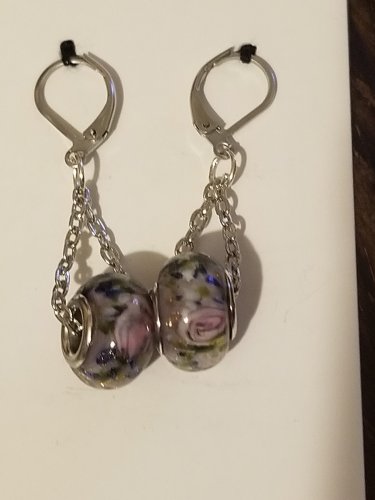 Purple Bead Dangles