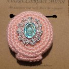 Light Pink Pocket Compact Mirror Light Pink Pocket Compact Mirror
