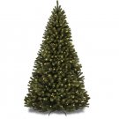 7.5FT Pre-Lit Spruce Hinged Artificial Christmas Tree/UL 588 Certified