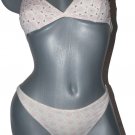 NWT DELFINA S Alissa bikini swimsuit beaded pink Italy halter 2pc NWT DELFINA S Alissa bikini swimsuit beaded pink Italy halter 2pc