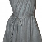 NEW SUSANA MONACO high-end designer slinky shimmery dress silver gray XS 0 2 4