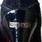 NEW COSTUME NATIONAL navy pumps heels shoes $754 37 6.5 7 M suede leather