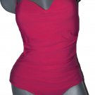 NWT OSCAR De La RENTA swimsuit M $650 formed cups ruched gathered tank stunning