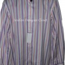 NWT ROBERT GRAHAM Size-17 dress shirt with sheen broken stripe contrast cuffs NWT ROBERT GRAHAM Size-17 dress shirt with sheen broken stripe contrast cuffs