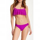 NWT BECCA Rebecca Virtue M crochet flutter bandeau bikini swimsuit hydrangea 2pc NWT BECCA Rebecca Virtue M crochet flutter bandeau bikini swimsuit hydrangea 2pc