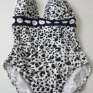 NWT GIDEON OBERSON swimsuit 8 Israel flattering v-neck halter navy high back NWT GIDEON OBERSON swimsuit 8 Israel flattering v-neck halter navy high back