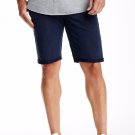 NWT KINETIX men's shorts 36 slim straight indigo travel cotton stretch $128