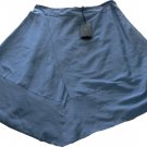 NWT HUGO BOSS skirt 8  Cotton and Silk blend lined ice blue handkerchief hem