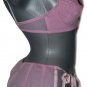 NWT NICOLE MILLER Bra & boy Panty set leopard 34B + Small HOT pink mesh