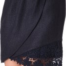 NWT ELIE TAHARI 10 mini skirt with lace hem career cocktail navy feminine sexy
