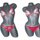 NWT GOTTEX reversible red bikini swimsuit 8 sexy medium  2PC hawaiian floral