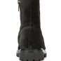 NIB VINCE Frances 35 zip suede & shearling ankle boots lug sole black $425