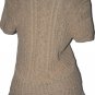NWT RALPH LAUREN ruffled hand knit sweater L $399 Sierra tan cardigan jacket