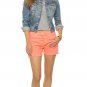 NWT J BRAND 24 cutoff jeans shorts low rise denim flamingo orange boy fit bright