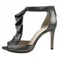 New LOUISE et CIE 8.5 heels sandal shoes stilettos zipper heel leather metallic