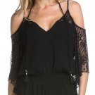 NWT BECCA by Rebecca Virtue M Poetic shorts romper crochet swimsuit cover-up NWT BECCA by Rebecca Virtue M Poetic shorts romper crochet swimsuit cover-up