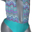 NWT STUDIO LA PERLA 44/8  plunging swimsuit sexy convertible one piece monokini