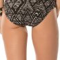 NWT BECCA Virtue M bikini swimsuit black white african beat 2 PC halter $122