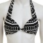 NWT NANETTE LEPORE S swimsuit bikini black padded underwire top foldover bottoms