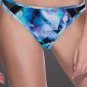 NWT GOTTEX 14 swimsuit bikini 2PC racerback sport DNA blue black Y-back mesh