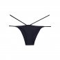 NWT Pily Q twiggy bikini swimsuit bottom L strappy skimpy midnight gold