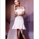 NWT N NICHOLAS 8 white off the shoulder mini dress wedding flounce $495 bridal NWT N NICHOLAS 8 white off the shoulder mini dress wedding flounce $495 bridal
