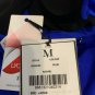 NWT MOEVA London L US-8 swimsuit royal blue formed cups gold chains underwire