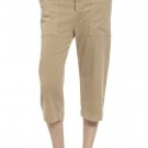 NWT JAMES PERSE 27 4 cropped cargo pants tan khaki soft cotton twill $225 comfy