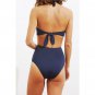 NWT ALBERTINE 0 2 swimsuit one-piece maillot navy cutout monokini $208 ipanema