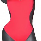 NWT MILLY Cabana P XS one piece monokini cutout swimsuit strappy flame neon