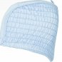 NWT SUBOO S strapless smocked bandeau bikini top ice blue designer shirred