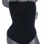 NWT MICHAEL KORS 6 one shoulder swimsuit $252 black draped maillot slimming sexy