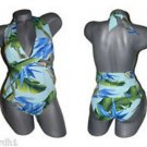 NWT 2BAMBOO swimsuit tankini plunging halter XS 0 2 hawaian floral 2PC NWT 2BAMBOO swimsuit tankini plunging halter XS 0 2 hawaian floral 2PC
