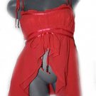 NWT AKDMKS AKADEMIKS chiffon belly top XL midriff orange peek-a-boo front sexy NWT AKDMKS AKADEMIKS chiffon belly top XL midriff orange peek-a-boo front sexy