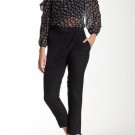 NWT REBECCA MINKOFF 2 Silk Kalahari dress pants black wrap style slacks trousers NWT REBECCA MINKOFF 2 Silk Kalahari dress pants black wrap style slacks trousers