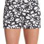 NWT DIANE von FURSTENBERG 10 designer lace shorts black white embroidered napoli