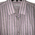 New ROBERT GRAHAM Size-18.5 TALL BIG men's striped dress shirt lavender black New ROBERT GRAHAM Size-18.5 TALL BIG men's striped dress shirt lavender black