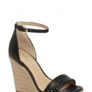 New BOTKIER 8.5 leather platform wedge heels espadrilles shoes sandals ankle