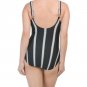 NWT GOTTEX swimsuit 8 tummy control black white slimming one-piece surplice