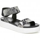 NEW FRANCO SARTO 8.5 M leather sandals shoes snake casual comfy flats ankle