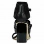 NEW DONALD PLINER 6 shoes sandals black leather elastic heels designer ankle