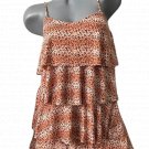 NWT SOFIA by VIX M swimsuit cover-up dress feline animal leopard print tiered NWT SOFIA by VIX M swimsuit cover-up dress feline animal leopard print tiered